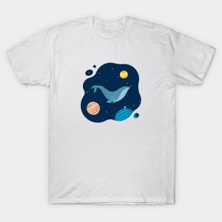 Whale In Cosmos T-Shirt